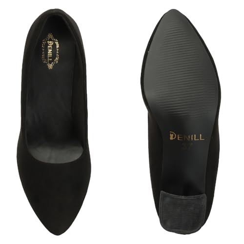 Image of Denill Women Solid Pumps Heels for Office, Party and Formal Occasions