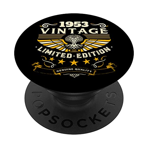 Retro 1953 cumpleaños Pop Socket divertido regalo de cumpleaños 1953 1953 PopSockets PopGrip Intercambiable