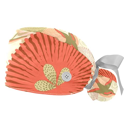 Casquettes de travail JDEZ imprimé japonais pour la cuisine et les soins