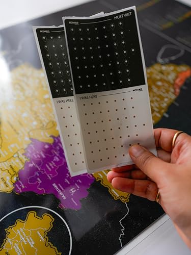 Image of India Travel Scratch Map | Travel Gifts | Travel Journal Altrenative