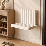 STARHMLUX Wandklappsitz Massivholz Schuhbank klappbar Flur Wandhocker