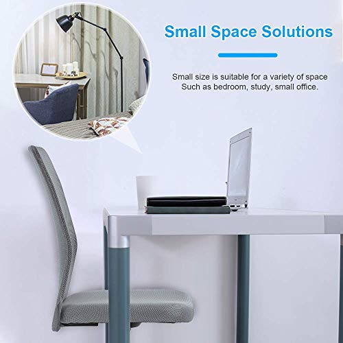 Hudada Simple Mesh Office Chair, Ergonomic Office Chair Armless Home Office Chair Adjustable Computer Chair Task Rolling Swivel Chair Black Desk Chair For Working, Meeting - Grey #TOP3