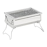 TIYASTUN Small Charcoal Grill BBQ Grill Charcoal Portable Grill Charcoal Camping Grill, Small Grill...