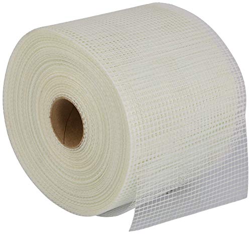 Image of Fiber Mesh Glass Coated Roll 45 GSM for Waterproofing, Roof /Crack Patch /Wall Repair, Wall Coating /Plastering mesh, Chicken mesh, Murga Jali (4 Inch X 50 Meter) (4 inch)