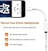 [Apple MFi Certified] Lightning to 3.5 mm Headphone Jack Adapter, 2 Pack Earphone Audio Jack Aux, Dongle Cable Compatible with iPhone 13/12/11 Pro/XR/XS Max/X/8/7 Support All iOS& Music Control