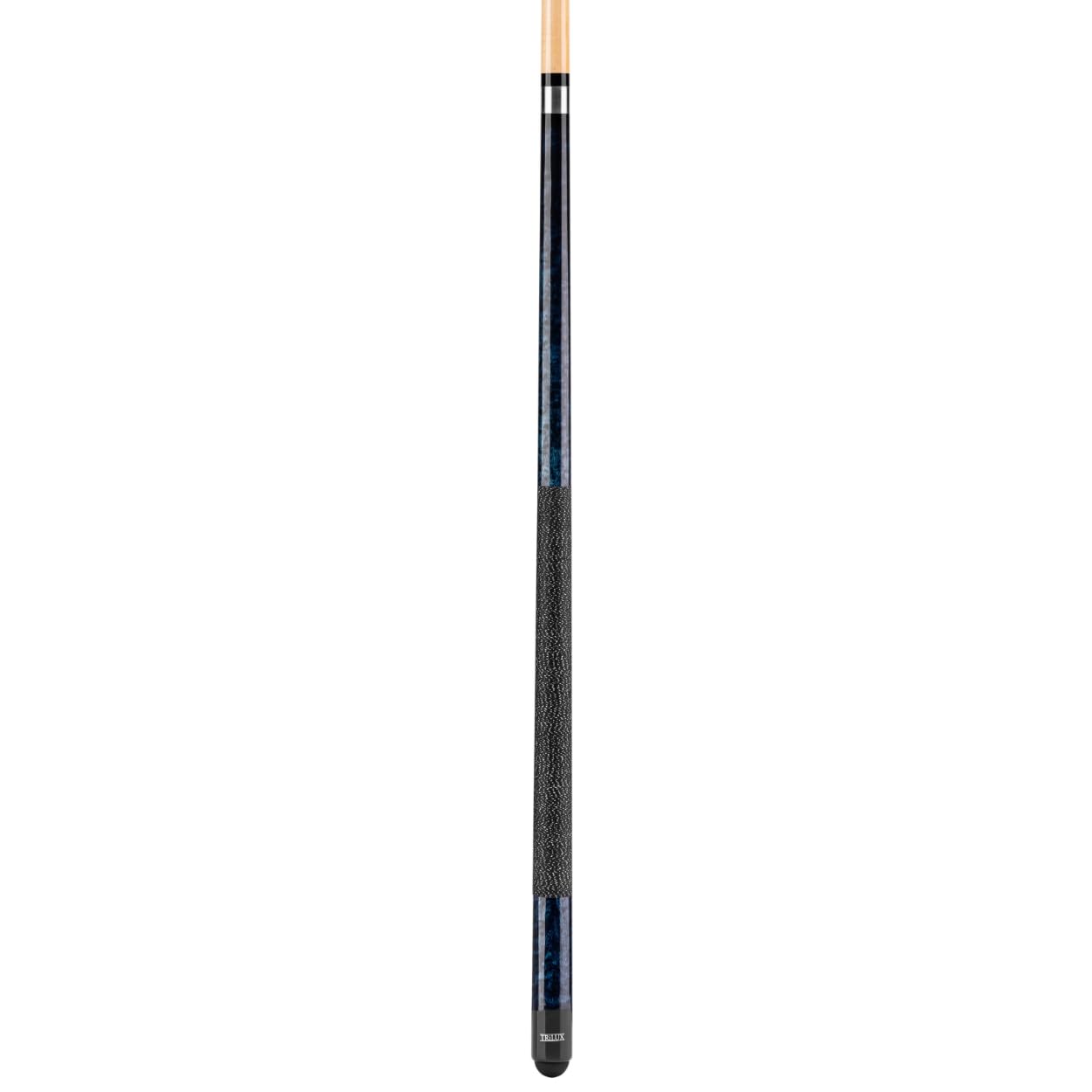 Winsport Billardqueue Trilux Junior, kurzer 2-TLG. Shorty Pool-Cue 130 cm, Leinen Griffband, 13 mm Profi Tip, ideal für Kinder/Jugend, Farbe blau