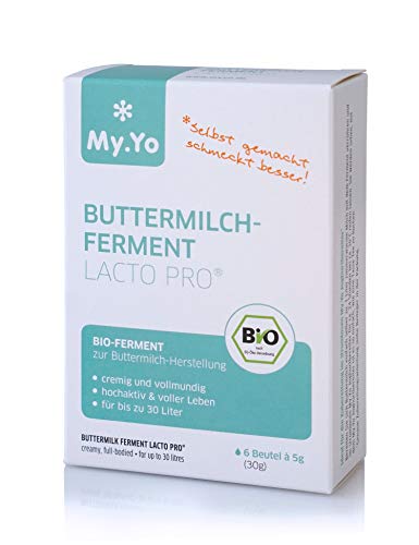 My.Yo - Bio Buttermilch Ferment Lacto Pro | 6x5 gr | Ferment für bis zu 30 L selbst gemachte Buttermilch Cover
