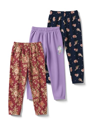 Image of HELLCAT Trendy Printed Cotton Blend Girls Pyjama-Pack of 3 | Pyjama Pants for Kids