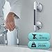 12-Inch Shower Handle, Bathtub Safety Aids for Disabled and Elderly, Safety Grab Bar Suction Cup, Heavy Duty No Drilling Removable Shower Handrails for Seniors, Suitable for All Ages and Occasions