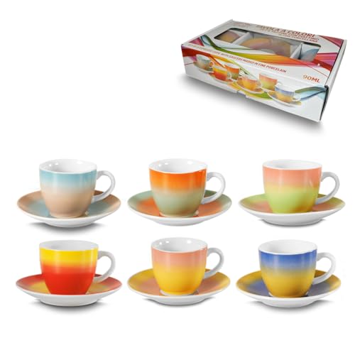 DESIGN MODERNO E COLORATO: queste tazzine dal design moderno sono ideali per donare un tocco di colore alla tavola mentre si gusta un buon caffè, da soli o in compagnia