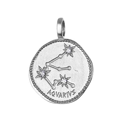 NKlaus Colgante Horóscopo Acuario Plata de Ley 925 Cover