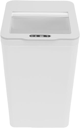 Miniatura 2 de POCREATION Bote de basura con sensor de movimiento sin contacto, cubo de basura eléctrico con sensor de patada automático de 9L con tapa