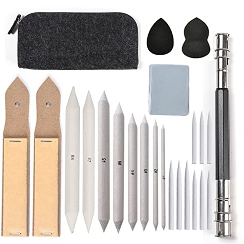 XYZMDJ 24 pcs Esquisse Dessin séduit des Outils de Dessin d'esquisse d'étudiant Peinture de Dessin Professionnel débutant Dessin Art Fournitures