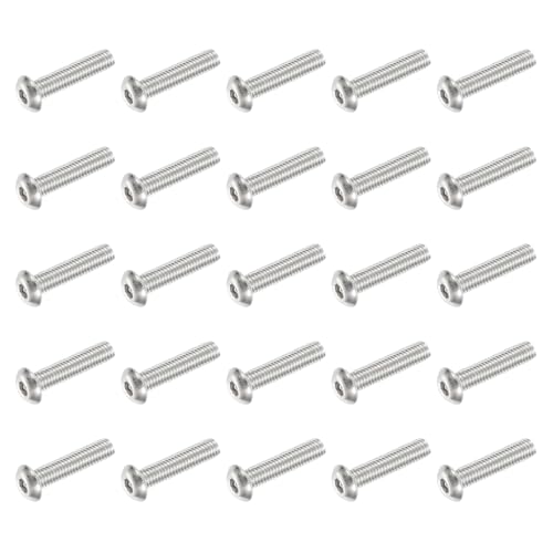 Tornillos de cabeza hueca hexagonal PATIKIL #10-32 x 7/8 pulgadas de acero inoxidable, 25 uds