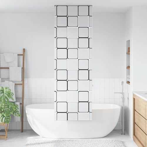 Store de douche 60x240cm en PEVA imperméable avec rail alu - 2
