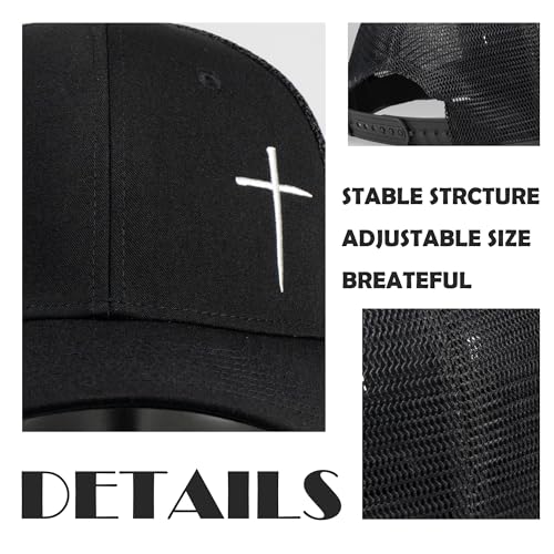Image of Christian Hats for Men Women,Jesus Cross Hat Religious Best Gifts for Birthday /Christmas