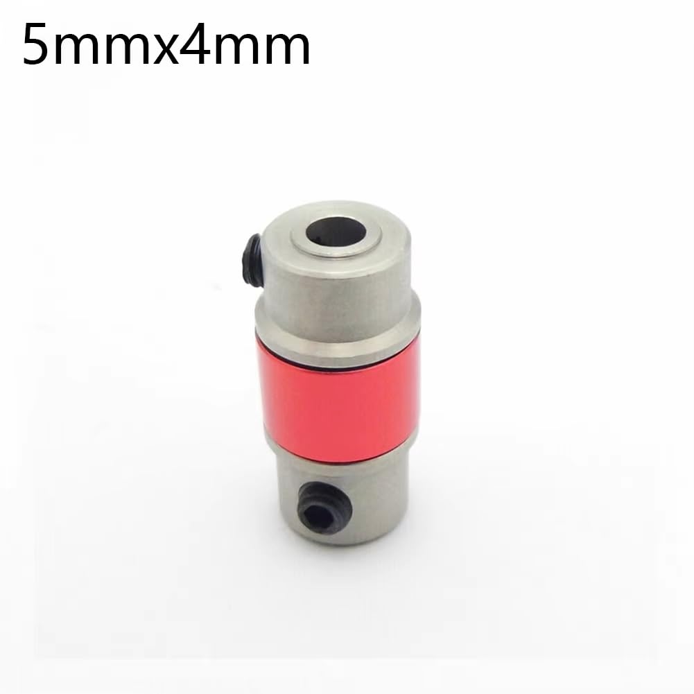 Parti per Auto RC Giunto Elastico di Accoppiamento 3.175 4mm 5mm A 4mm Accoppiatore Fr RC Barca Mono Yacht Marine Acciaio Telecomando per Giocattoli Parti(5mm*4mm)