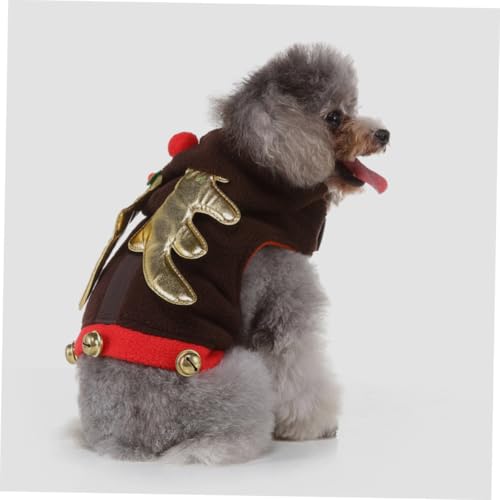 Disfraz de perro navideño Toddmomy color café mediano miniatura 4