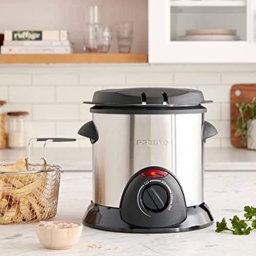 Presto 5470 ProFry Stainless Steel 1L Deep Fryer, Silver