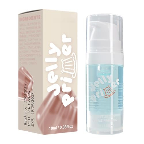 Prebase Facial - Prebase De Maquillaje Suave, Prebase Suavizante Para La Piel De Larga Duración | Primer Hidratante De Maquillaje De Gelatina Portátil, Primer Hidratante De Maquillaje, Primer Hidratan