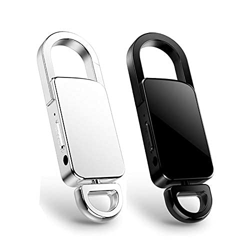 Second Vision® Spy Mini Key Chain Voice Recorder 8GB Portable Hidden Activated Small Digital Audio Sound Recording MP3 Player HD Voice Quality Spy Audio Recorder for Home/Office/Car/Meeting/Lectures-image-9