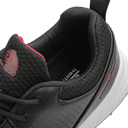 SUMECH Golf Shoes with Spiked for Mens Breathable Waterproof Non-Slip Wide Fitting Big Size,Black,13 UK - Image 5