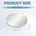 PATIKIL 6061 Aluminum Disc, 2 Pcs 3.9x2/5 Inch Round Flat Plain Aluminum Metal Plate for Industrial Crafting DIY