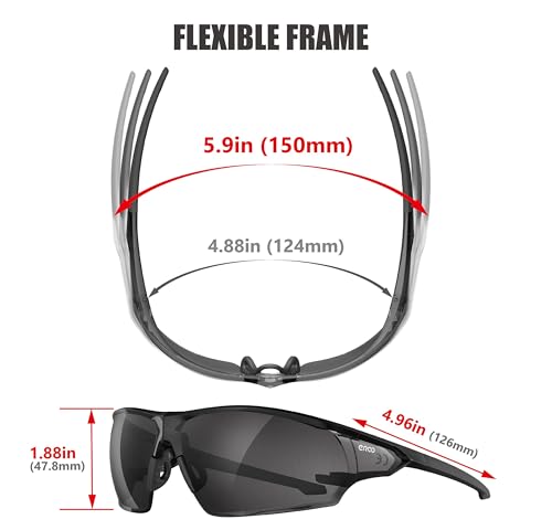 EAZYRUN Activate your Life! Small Baseball Sunglasses for Youth, Running Cycling outdoor Sports.…2