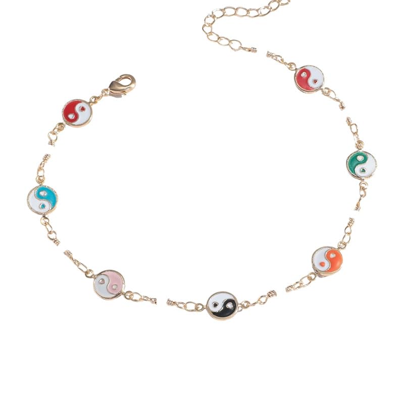 Daisy Foot Chain for Women Oil Dropped Copper Anklet Design | Style-1-image-35