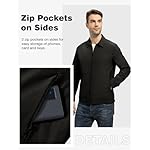 TBMPOY Men's Lightweight Jackets Casual Windbreaker Stylish Light Fall Spring Golf Work Dress Business - Image 3