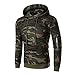 Overdose OtoñO Invierno De Manga Larga Camuflaje Gris Sudadera De Los Hombres...