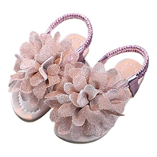 IWIHMIV Toddler Girl Flat Flip Flops Girl Summer Dress Sandals Lightweight Open Toe Bohemian Beach Soft Sole Sandals2