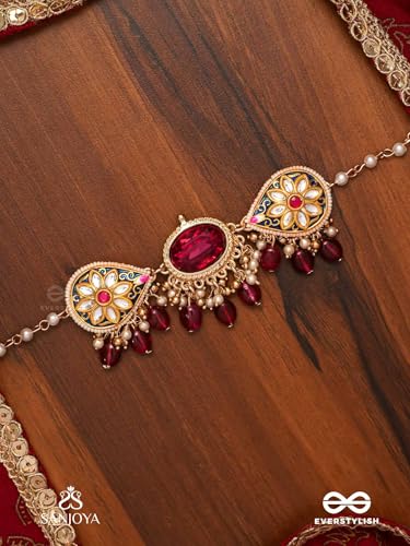 Image of SANJOYA BY EVERSTYLISH Nilachandrika Moonlight Of The Blue Sky Handmade Kundan Set With Necklace And Earrings Lightweight Jewelry For Women | Party, Festive, Wedding & Gifting