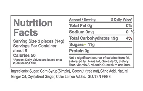 Butterfields Candy - Gourmet, Old-Fashioned Ginger Buds Hard Candy | Gluten Free | Made With 100% Real, Pure Cane Sugar | Handcrafted In The Usa- 2.5Oz (3 Pack) #TOP3
