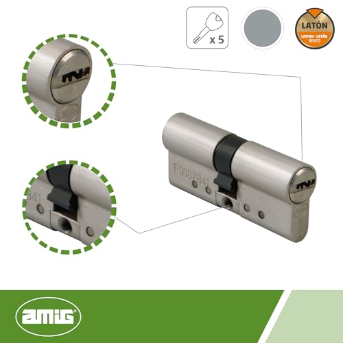 Cilindro antibumping Amig para evitar robos en puertas de metal 5