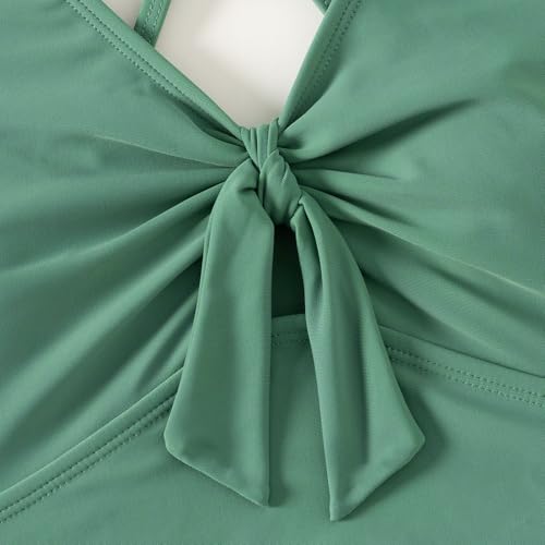 Girls Swimsuit One Piece Bathing Suit Straps Girls'Swimwear 7-16T2