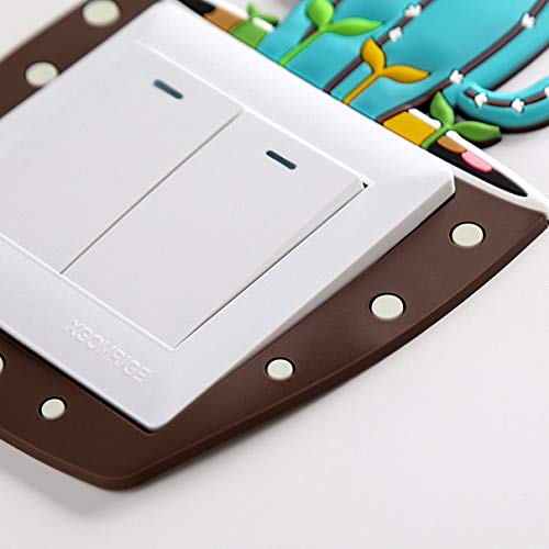 Creative Cartoon Cactus Switch Stickers Living Room Bedroom Environmentally Friendly Washable Stereo