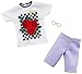 Barbie Clothes: 1 Outfit for Ken Doll Includes Graphic T-Shirt, Purple Shorts and Eyeglasses, Gift for 3 to 8 Year Olds ​, GHX47