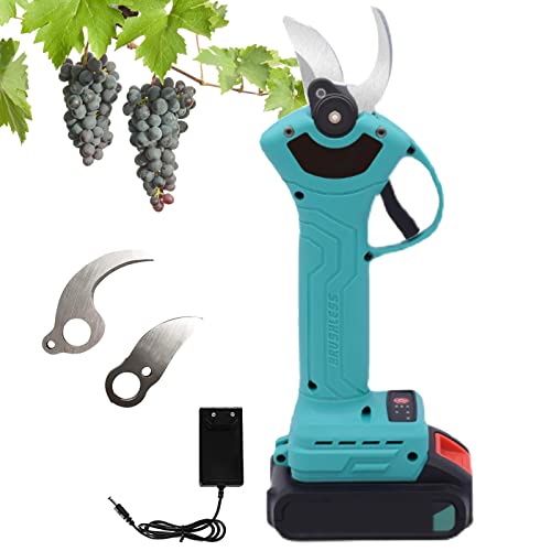 Pegn Tijeras de podar Recargables Tijeras eléctricas inalámbricas con Pantalla de batería Inteligente Diámetro de Corte 25-40 mm, Herramienta de poda portátil para jardinería de árboles frutales Cover