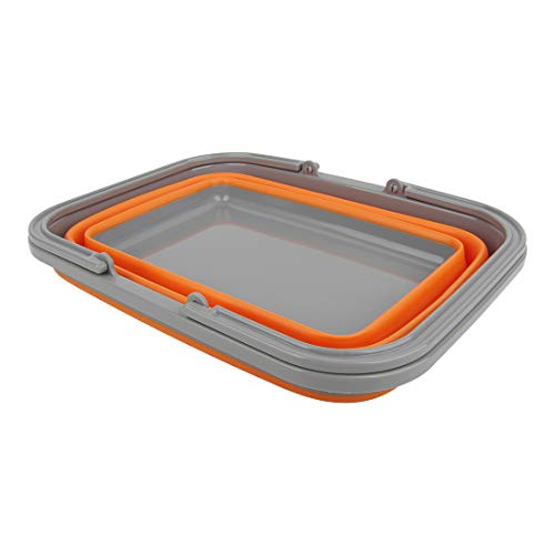 Plastic Tub With 2.25 Gal / 8.5L, Portable Sink, Collapsible Outdoor Sink For Washing Dishes, Camping And Hiking, Wash Basin For House #TOP2