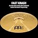 Meinl Cymbals HCS Crash — 14 Zoll (Video) Schlagzeug Becken (35,56cm) Messing – Traditionelles Finish (HCS14C)