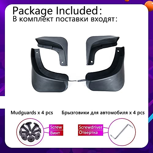 Guardabarros para Suzuki Sx4 S-Cross 2014-2019 evitan salpicaduras con 4 piezas 6