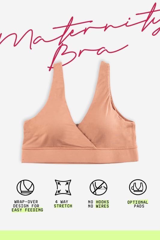 Image of &Circus Maternity Bra | Nursing Bra for Women | Pull Down Feeding Bra | Non Padded Bra for Women Slip On | Tencel Micromodal