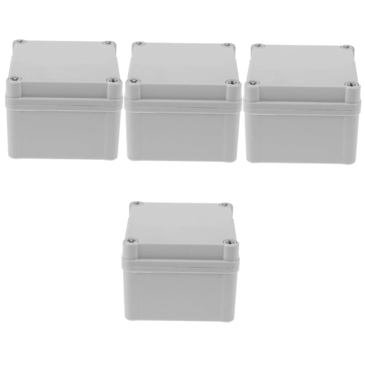 SOLUSTRE 4stücke Junction Box Für Kabel Wetterfeste Wasserdichte Kunststoffbox Für Outdoor-anwendungen Für Elektroinstallationen Und Lichtprojekte Hohe Schlagfestigkeit Und Einfache