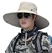 Men Fishing Hiking Hat, Unisex Lawn Gardening Wide Brim Bucket Hats, Cowboy Sun Protection Cap Foldable UPF 50+
