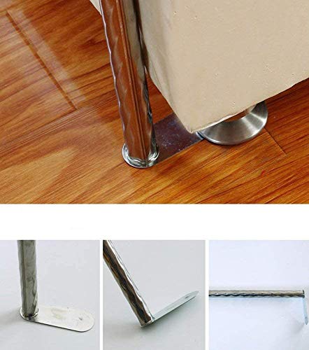 Mengersi Canopy Bed Frame Post Queen Size,Stainless Steel Canopy Frame Poles Four Corner Bed Bracket Fit for Metal/Wood Bed Bedroom Decor - Thumbnail 6