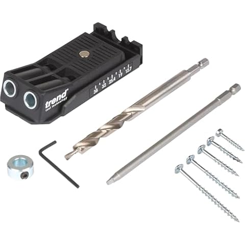 Trend Twin Pocket Hole Jig with Accessories Cover