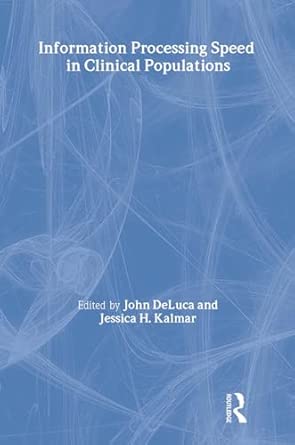 Information Processing Speed in Clinical Populations book cover