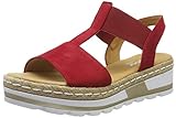  Gabor Shoes Damen Comfort Sport Riemchensandalen, Rot (Rubin (Jute) 48), 40 EU