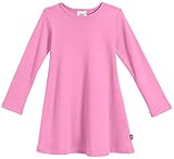 City Threads Girls' Cotton Long Sleeve Dress for School Party Dress Play Base Layer for Sensitive...